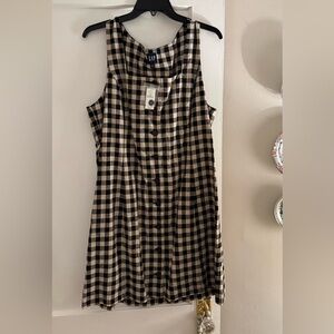 NWT GAP Plaid Dress size Large TALL